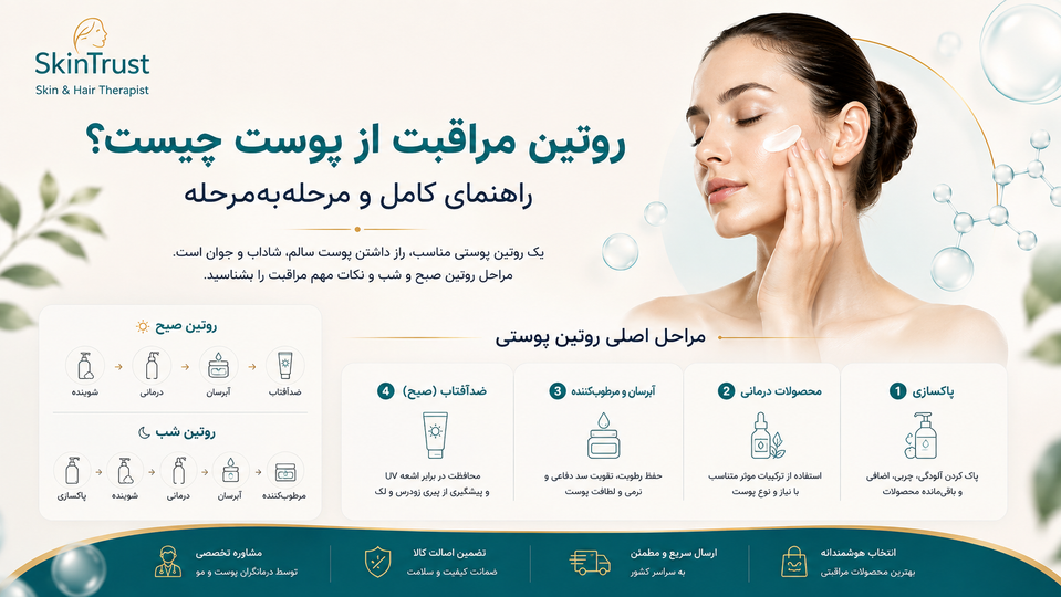 روتین مراقبت از پوست چیست؟ راهنمای کامل و مرحلهبهمرحله
